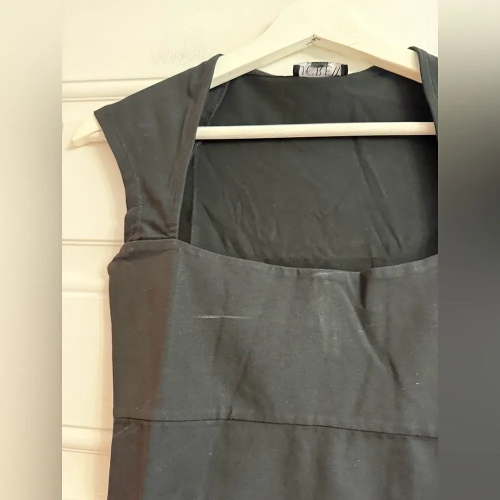 J.Crew Squareneck cap-sleeve top in stretch cotton blend NWT Size XXS